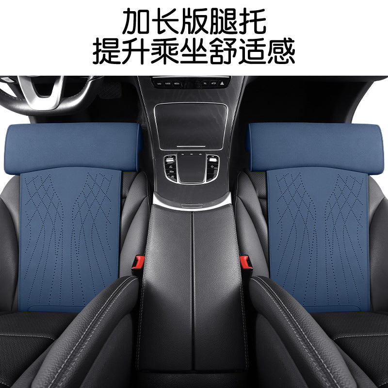 Car seat extension footrest and leg support