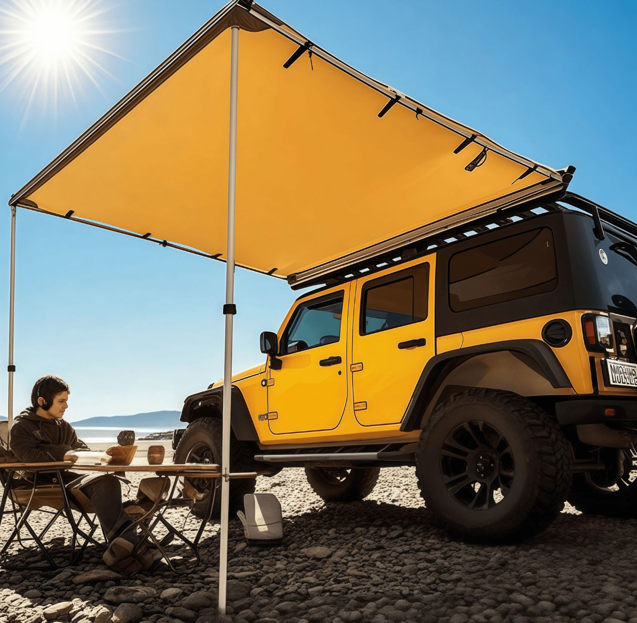 Car tent, side tent, side cloth room, mosquito net, sun protection and rain protection